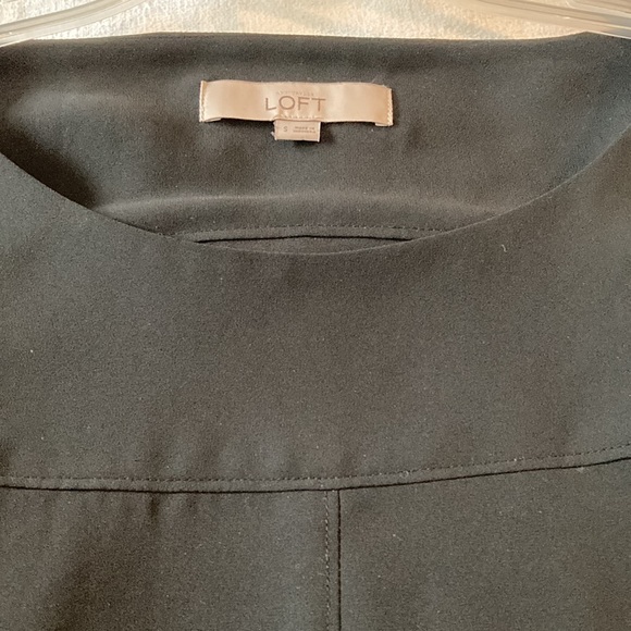 LOFT Long Sleeve Top Size S Black in good condition - Picture 5 of 6